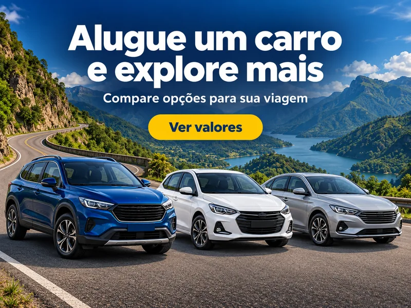 Alugue um carro e explore mais: compare opções de aluguel de carro para a sua viagem