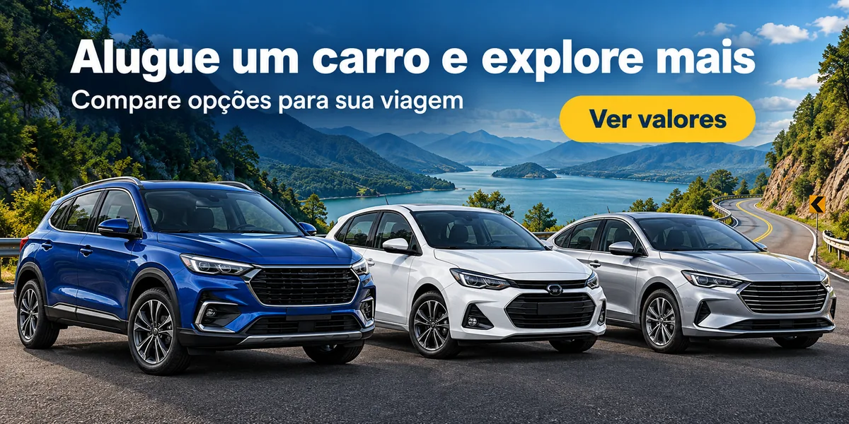 Alugue um carro e explore mais: compare opções de aluguel de carro para a sua viagem